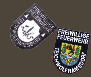 Altes und neues Wappen der FF Teichwolframsdorf.