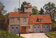Gerätehaus nach der Fertigstellung.