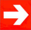 Hinweisschild in welcher Richtung ein Feuerlöscher verfügbar ist.