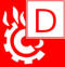 Löschmittel: (D-Pulver), trockener Sand, trockenes Streu- oder Viehsalz, trockener Zement, Grauguss-Späne